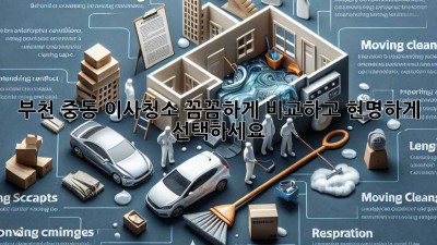 부천 중동 이사청소, 꼼꼼하게 비교하고 현명하게 선택하세요!