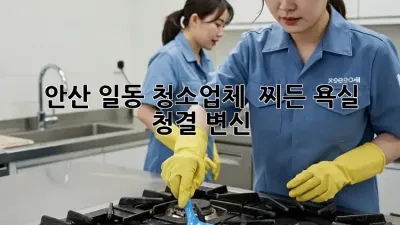 안산 일동 청소업체 ✨ 찌든 욕실, ✨ 청결 변신!